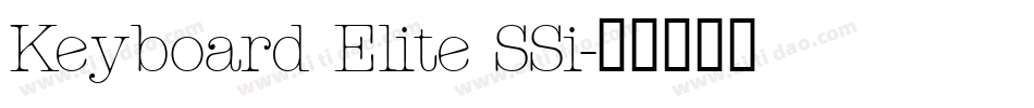 Keyboard Elite SSi字体转换